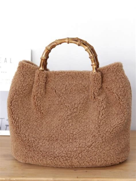 pink sherpa prada bag